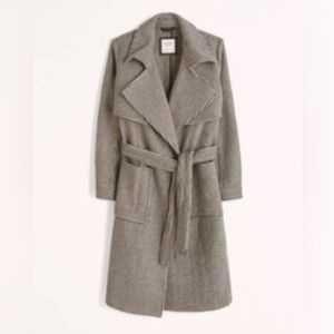 Abercrombie and fitch wool blend trench coat